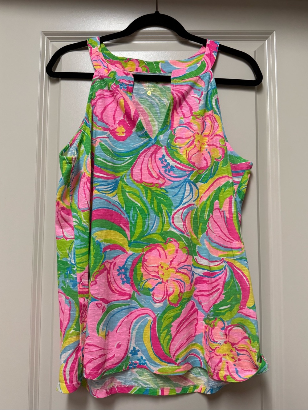 Lilly Pulitzer Pink, Green & Blue Floral Tank Top